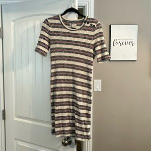 Madewell size medium light sweater fitted dress.